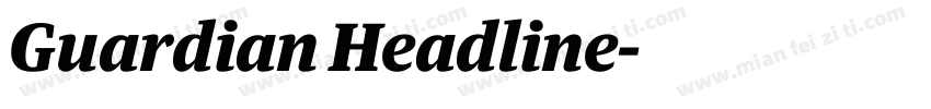 Guardian Headline字体转换